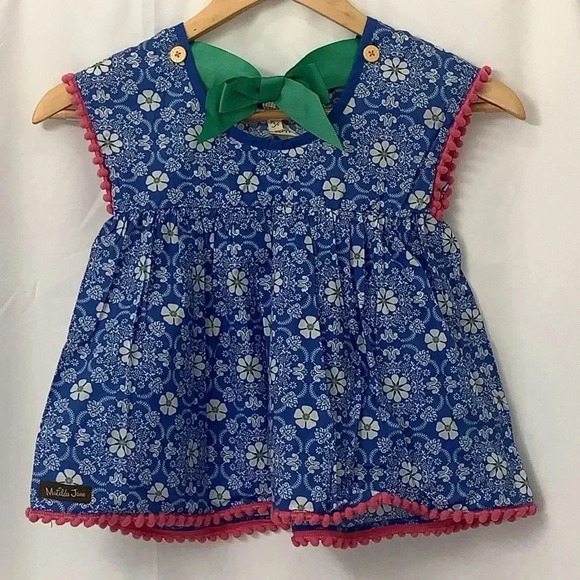 Girls Matilda Jane Simply Symmetry Tunic Size 4 Blue/White/Pink NEW WITH TAGS - Picture 8 of 10
